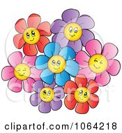 Poster, Art Print Of Happy Colorful Daisy Flowers 3