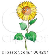Poster, Art Print Of Happy Sunflower