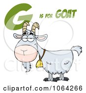 Clipart G Is For Goat Royalty Free Vector Illustration
