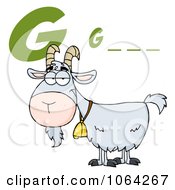Poster, Art Print Of Goat Under G Is For