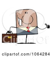 Clipart Thumbs Up Black Businessman Royalty Free Vector Illustration
