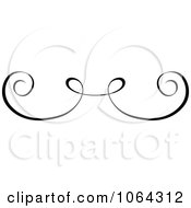 Clipart Black Swirl Rule Design Element 4 Royalty Free Vector Illustration