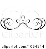 Clipart Black Swirl Rule Design Element 1 Royalty Free Vector Illustration by dero