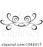 Clipart Black Swirl Rule Design Element 2 Royalty Free Vector Illustration by dero