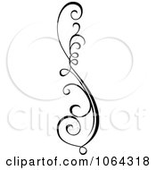 Clipart Black Swirl Rule Design Element 5 Royalty Free Vector Illustration by dero