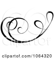 Clipart Black Swirl Rule Design Element 8 Royalty Free Vector Illustration by dero
