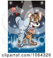 Clipart Mouse Couple Dancing Royalty Free Illustration