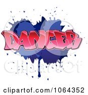 Poster, Art Print Of Comic Splatter With Dancer Text