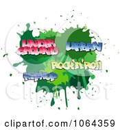 Poster, Art Print Of Comic Splatter With Music Words
