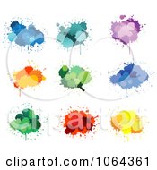Poster, Art Print Of Colorful Splatters Digital Collage 2