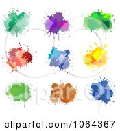 Poster, Art Print Of Colorful Splatters Digital Collage 3