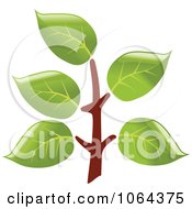 Leafy Branch Icon 4