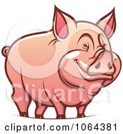 Poster, Art Print Of Happy Pig