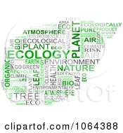 Clipart Ecology Word Collage Royalty Free Vector Illustration