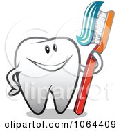 Poster, Art Print Of Happy Tooth With A Brush 3