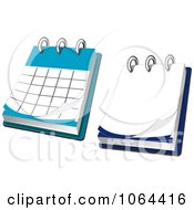 Clipart Desk Calendar And Notepad Digital Collage Royalty Free Vector Illustration by Vector Tradition SM