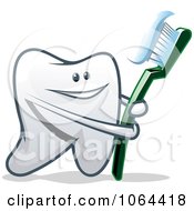 Poster, Art Print Of Happy Tooth With A Brush 1