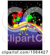 Clipart Rainbow Grunge Background Royalty Free Vector Illustration