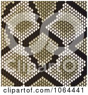 Clipart Tan Snake Print Pattern Background Royalty Free Vector Illustration
