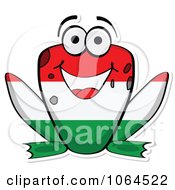Clipart Hungarian Flag Frog Royalty Free Vector Illustration