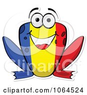 Poster, Art Print Of Romanian Flag Frog