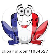 Clipart French Flag Frog Royalty Free Vector Illustration by Andrei Marincas