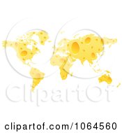 Poster, Art Print Of Cheese World Map