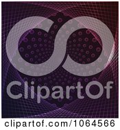 Clipart Abstract Purple And Pink Vortex Of Dots Royalty Free Vector Illustration