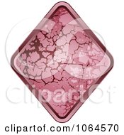 Poster, Art Print Of Pink Stone Rhombus Diamond