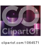 Clipart Abstract Purple Background With Lines And Dots Royalty Free Vector Illustration