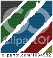 Clipart Torn Colorful Carbon Fiber Royalty Free Vector Illustration