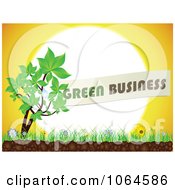 Poster, Art Print Of Green Business Plant Against The Sun