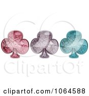Clipart Stone Clover Or Poker Clubs Royalty Free Vector Illustration