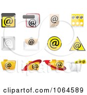 Poster, Art Print Of 3d Email Icons