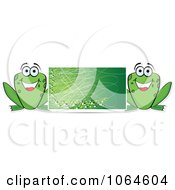 Poster, Art Print Of Green Frog Banner