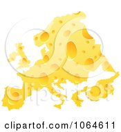 Poster, Art Print Of Cheese Map Of Europe