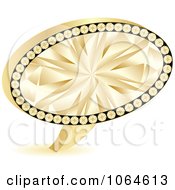 Clipart Golden Chat Bubble Royalty Free Vector Illustration by Andrei Marincas