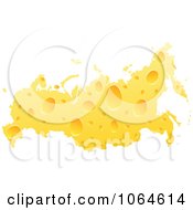 Clipart Cheese Map Of Russia Royalty Free Vector Illustration