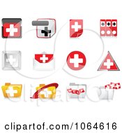 Clipart 3d Help Icons Royalty Free Vector Illustration by Andrei Marincas