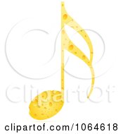 Poster, Art Print Of Cheese Music Note