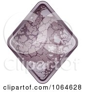 Poster, Art Print Of Purple Stone Rhombus Diamond