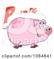 Poster, Art Print Of Piggy Under P Is For Pig