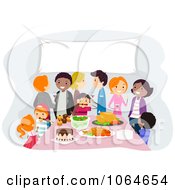 Clipart Family Gathering Royalty Free Vector Illustration by BNP Design Studio