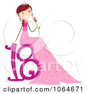 Poster, Art Print Of Girl Sitting On 18 And Holding A Rose