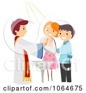 Poster, Art Print Of Baby Getting Baptized