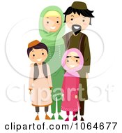 Poster, Art Print Of Happy Muslim Family