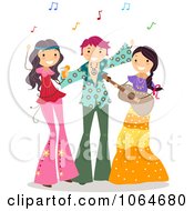 Poster, Art Print Of Teens At A Hippie Party