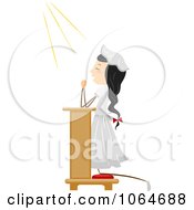 Poster, Art Print Of Girl Praying On Her Knees