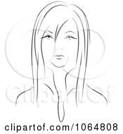 Clipart Sketched Woman 2 Royalty Free Vector Illustration