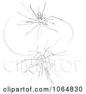 Clipart Shattered Glass Elements Royalty Free Vector Illustration